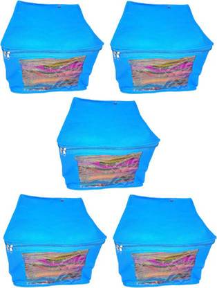 Ajabh High Quality Travelling Bag Pack of 5 Large Bridal Saree Salwar Suit Bedsheet Cover Case Bag Organizer Bag vanity pouch Garments Cover