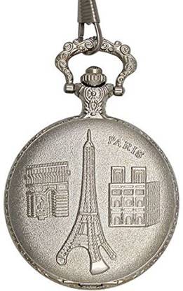 Onkar SILVER EIFFEL TOWER ONK-ALF-PKT-011 SILVER METAL Pocket Watch Chain