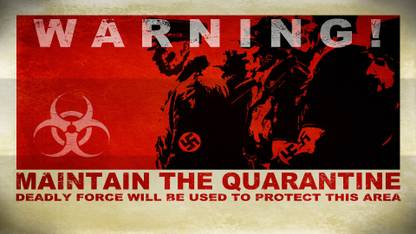 WARNING MAINTAIN THE QUARANTINE POSTER WALL ART DÉCOR 12 X 18 INCHES Photographic Paper