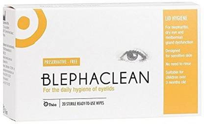 Generic 20 Blephaclean Sterile Eyelid Wipes For Blepharitis
