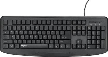RAPOO nk2500 Wired USB Standard Desktop Keyboard Compatible with Desktop, Laptop, Mac