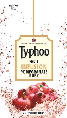 Flurys Fruit Ruby Pomegranate Infusion Tea Bags Box