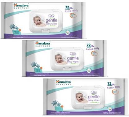HIMALAYA Gentle Baby Wipes 72 x 3pcs
