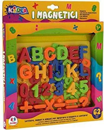Globo Toys 37564 Kidea Magnetic Letters/Numbers and Symbols (67-Piece)