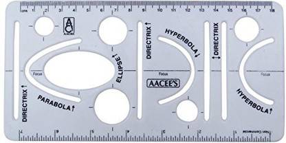 AACEE 'S Parabola Templates Stencil Directrix, Hyperbola, Drawing Drafting Design Technical Drawing Ruler