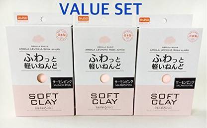 Generic Soft Clay Pack Of 3 (1, Salmon Pink)