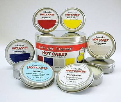Enkaustikos Encaustic Wax Paint Set- Lets Get Started! Hot Cakes Set