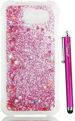 Cattech Galaxy J3 Emerge Glitter Case,J3 Prime Liquid Case,Galaxy J3 Luna Case, Liquid Bling Sparkle Shiny Moving Quicksand - Sl