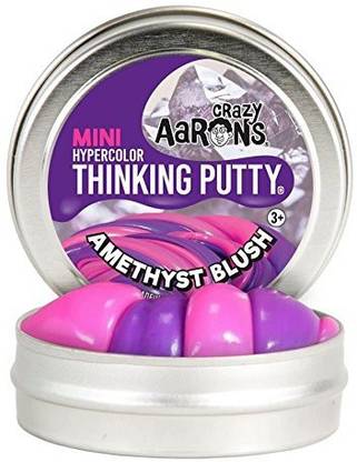 Crazy Aaron Enterprises Amethyst Blush Mini Heat Sensitive Hypercolor - Aaron's Thinking Putty (Small Tin)