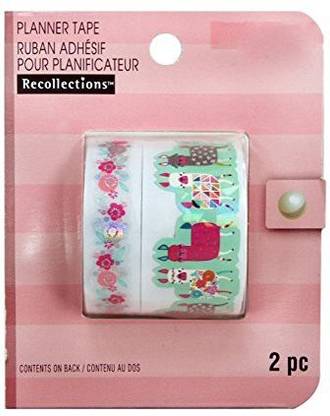Recollections Llama Planner Themed Crafting Tape Washi Tapes By