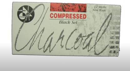 Jakar Compressed Charcoal Sticks - Black (Pack Of 12)