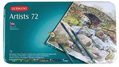 Derwent Artists Colored Pencils, 4Mm Core, Metal Tin, 72 Count (32097)