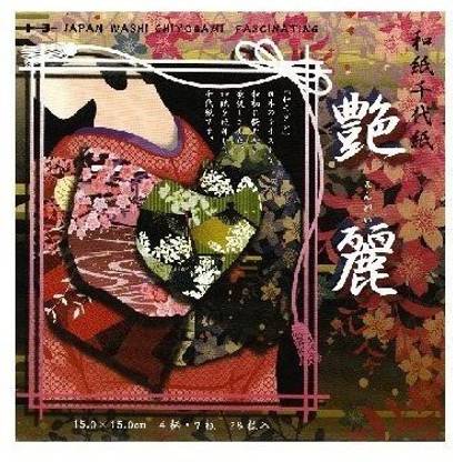 Toyo Washi Chiyogami Enrei Origami Papers 15Cm 010604 from Japan