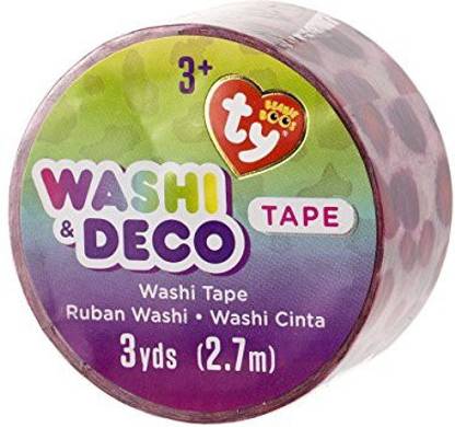 Darice Ty Beanie Boo Photo Real Glamour Leopard Washi Tape