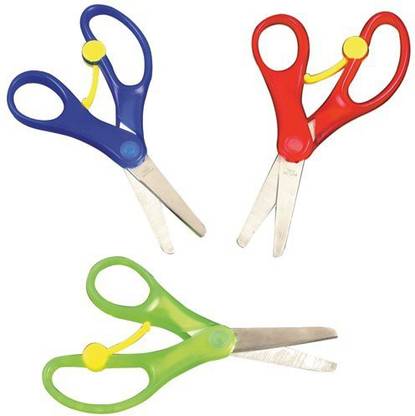 Baker Ross Spring-Loaded' Scissors to Cut (Pack of 3)