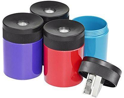 STAEDTLER Pencil Sharpener, Premium Quality Sharpener With Screw-On Lid, Prevents Accidental Openings, Compact Size For Pencil C