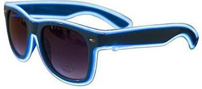 Rave Raptor Rave Glasses - Led Sunglasses From Blue Frame Orange El Wire Glasses For Festivals