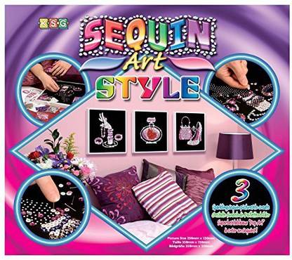 KSG Arts And Crafts Sequin Art 3 Style (Pop 2)