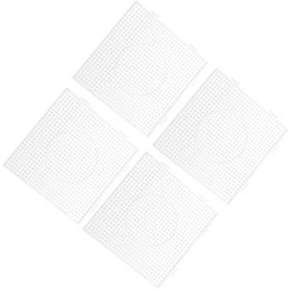 Emma Square Pegboard for Hama Fuse Beads 145X145Mm Clear Transparent Pegboards 4 Pcs/Set