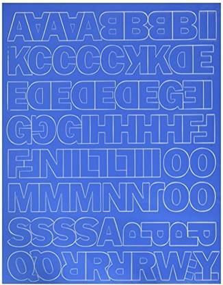 Duro Decal Permanent Adhesive Vinyl Letters & Numbers: 1" Gothic Blue