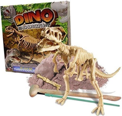 Grafix Dino Excavation Kit Dinosaur Fossils Digging Dig Your Own T-Rex Skeleton