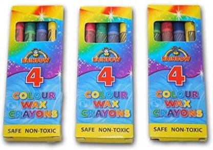 12 x UNICORN CRAYONS toy Party Bag Filler GOODY rainbow draw & play