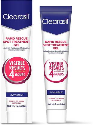 Clearasil Rapid Rescue Acne Spot Treatment Cream, 1 oz (Packaging May Vary)