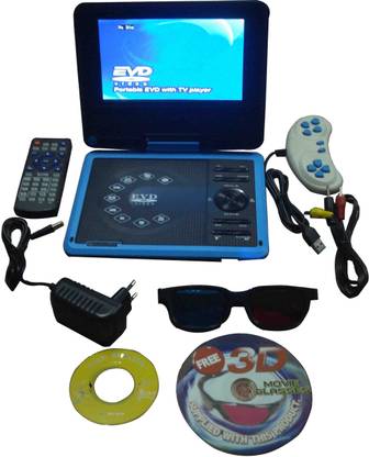 13-HI-13 3D Portable EVD/DVD Player With 7.8 Inch Screen With TV Tuner/Card Reader/Usb/Game 7.8 DVD Player