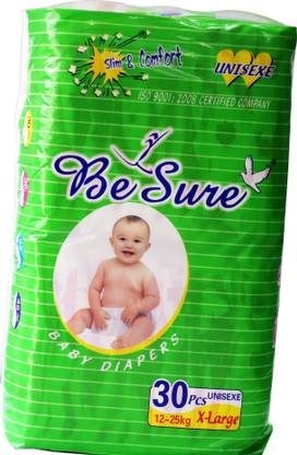 Besure BABY DIAPERS REGULAR TYPE - 30 PCS - XL