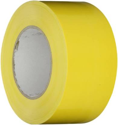 True-Ally Yellow Floor Marking Tape 3 inch / 72mm x 25 mtr Adhesive