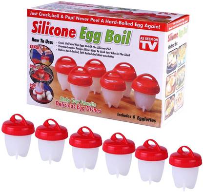 Simxen Silicone Egg Boil - Egglettes Egg Cooker Hard Boiled Eggs Without The Shell Cooking Tools 6pcs/Set Egg Tools Egg Cooker