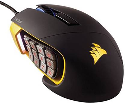 Corsair Scimitar RGB MOBA/MMO Wired Ambidextrous Optical  Gaming Mouse