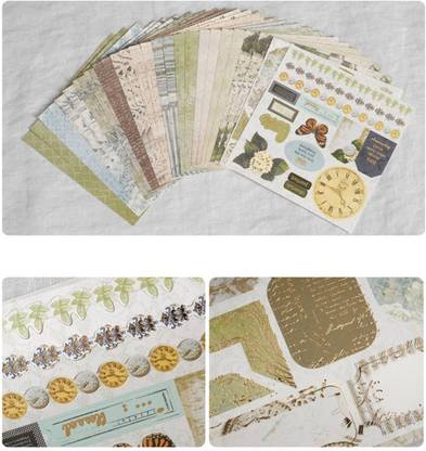 Paper Pep Eno Greeting Pattern Scrapbooking Paper Pack 6" X 6" Design 22
