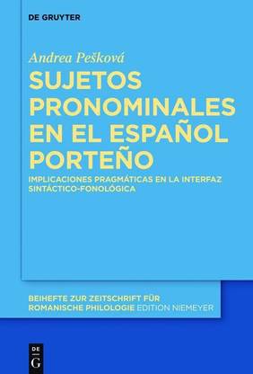 Sujetos Pronominales En El Espanol Porteno