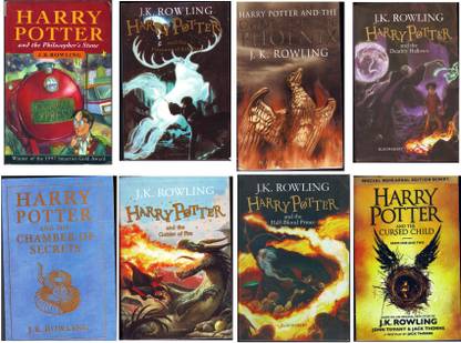 Set Of Complete 8 Books Of Harry Potter
