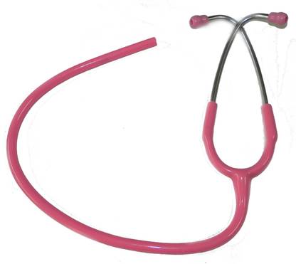 NSC Stethoscope Pink Head Frame Pink Tube Stethoscope Case