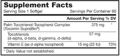 Jarrow Formulas Jarrow Formulas, Toco-Sorb, Mixed Tocotrienols and Vitamin E,