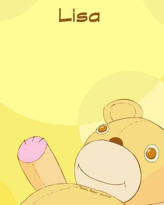 Teddy Bear Journal - Lisa