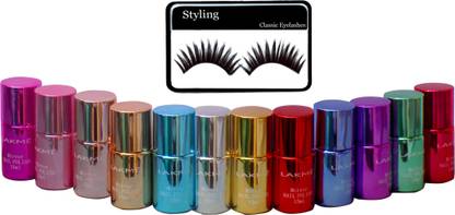 styling Lakme Mirror Nail Polish 15ml 1Set of 12 Multi Colour