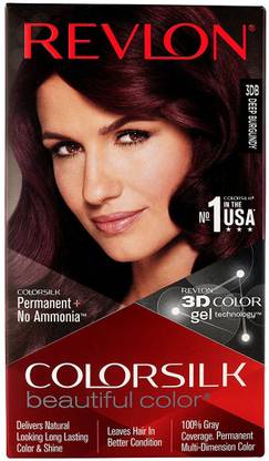 Revlon Colorsilk Hair Color With 3D Color Technology 3Db (Deep Burgundy) , Deep Burgundy