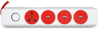VIMAL Crysts 1 socket & 3 USB 1  Socket Extension Boards