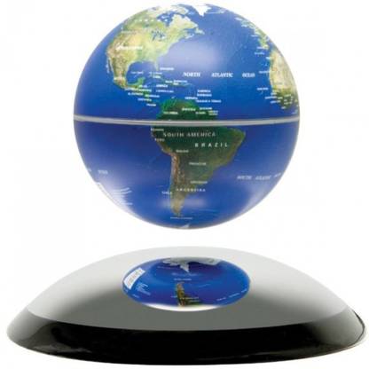 Shrih Magnetic Levitation Floating Globe Levitate Mid Air World Map with LED Novelty Magnetic Levitation Floating Globe Levitate Mid Air World Map with LED (Seme Circle Color 8.6 CM) Levitate Mid Air World Map with LED World Globe