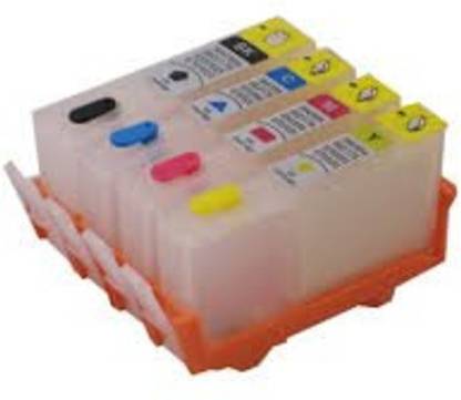 PRINTWELL 920 Empty Refillable Cartridge For HP OfficeJet 6500 - E709c ,6500A, E710n ,6500A, 7000, E809a, 7500A, E910a Printers Compatible With HP 920 Ink Cartridges Black + Tri Color Combo Pack Ink Cartridge