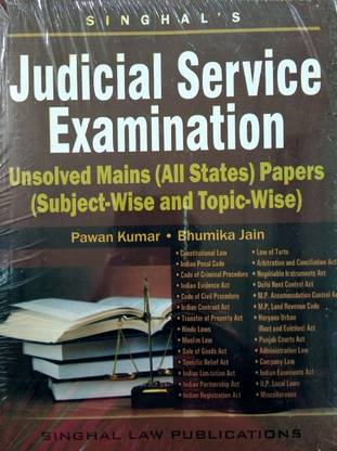 Judicial Service Examination/Unsolved Mains (All States) Papers (Subject-Wise And Topic-Wise)/Civil Judge Exam For Mains