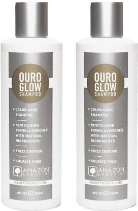 AMAZON KERATIN Ouro Glow Shampoo (Pack of two)
