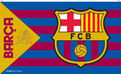 F.C. Barcelona Barcelona Rectangle Hand Flag