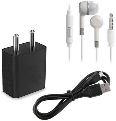 E-LIVE Wall Charger Accessory Combo for With Earphone / Headphone, Xiaomi Redmi, Xiaomi MI, Mi 3, Redmi Note 4, Redmi Note 3, Redmi 3s, Mi 4, Redmi 2, Redmi 2s, Redmi 2 Prime, Mi Note 4G, Mi Note 2, Redmi 3s Prime