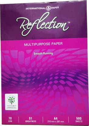 reflection Paper 65gsm 500-Sheets Unruled 21*29.7 70 A4 paper