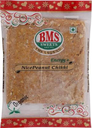 BMS SWEETS Organic Nice Peanut Chikki Pouch