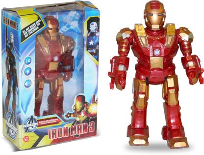 M-Max avengers toy Iron Man 3 Beat Magnum Battery Operated Figure Toy